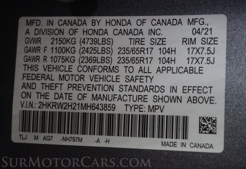 2021 Honda CR-V - Image 56