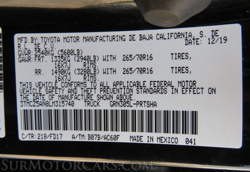 2020 Toyota Tacoma 4WD - Image 55