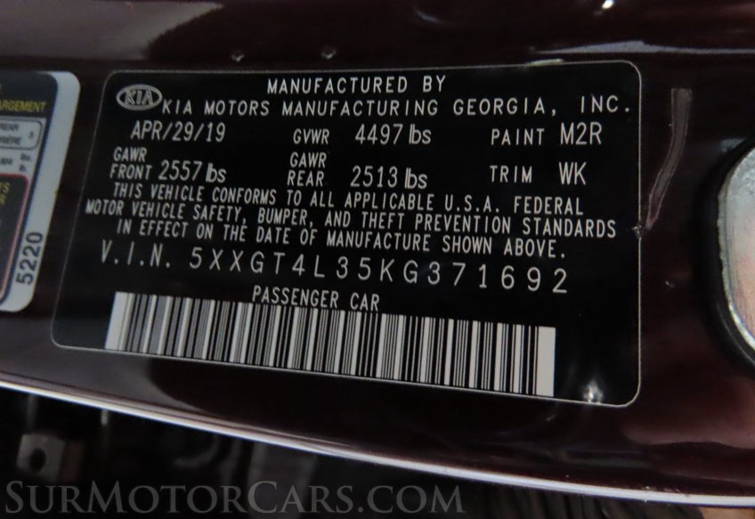 2019 Kia Optima - Image 50