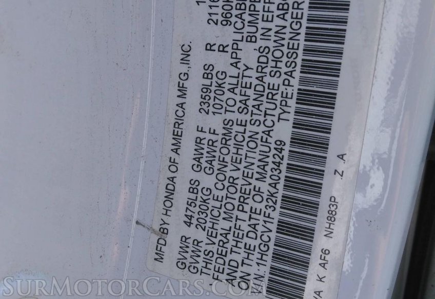 2019 Honda Accord Sedan - Image 5