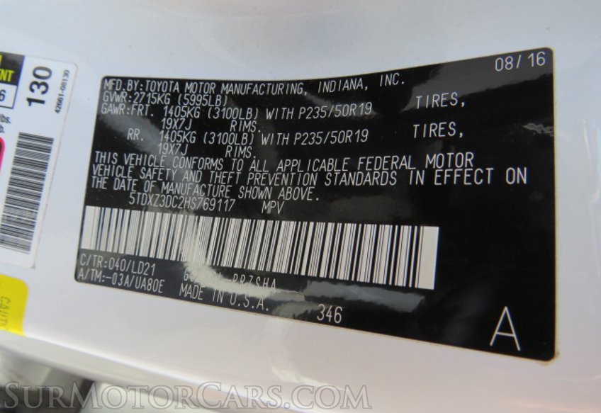 2017 Toyota Sienna - Image 53