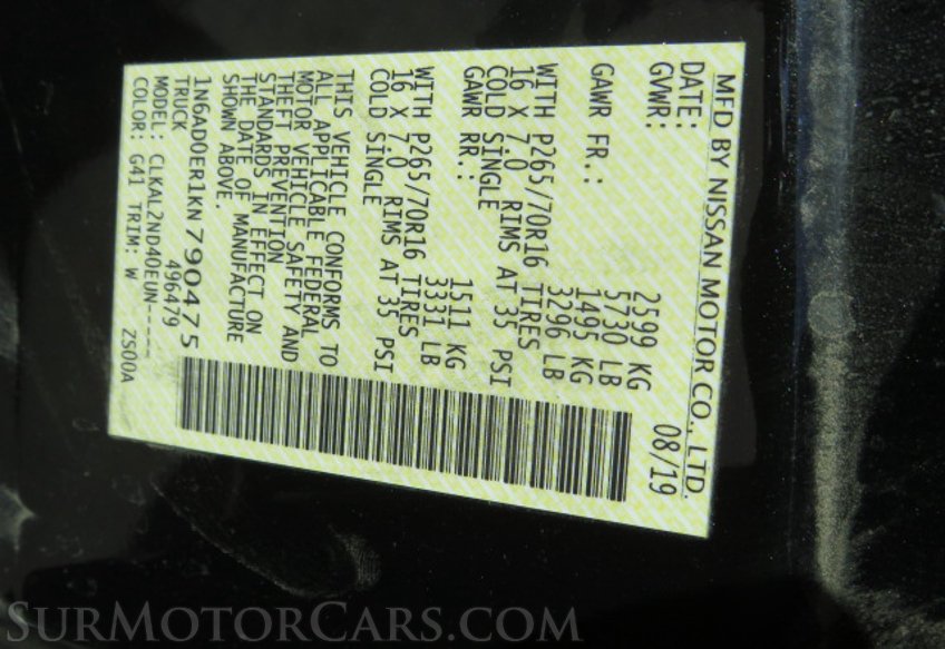 2019 Nissan Frontier - Image 44