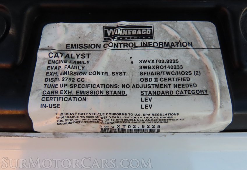 2003 Volkswagen Winnebago EuroVan - Image 81