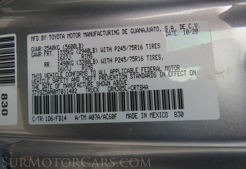 2021 Toyota Tacoma 4WD - Image 48