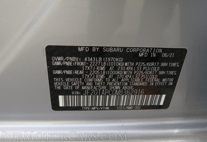 2021 Subaru Crosstrek - Image 47