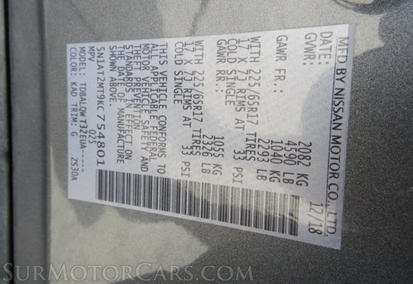 2019 Nissan Rogue - Image 54