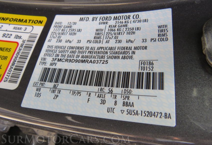 2021 Ford Bronco Sport - Image 56