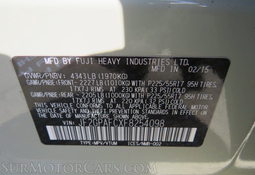 2015 Subaru XV Crosstrek - Image 52