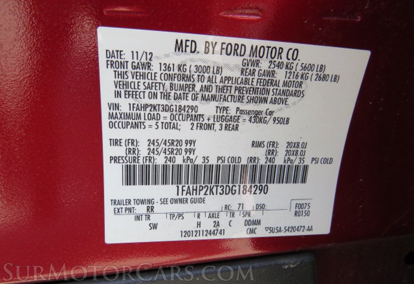 2013 Ford Taurus - Image 47