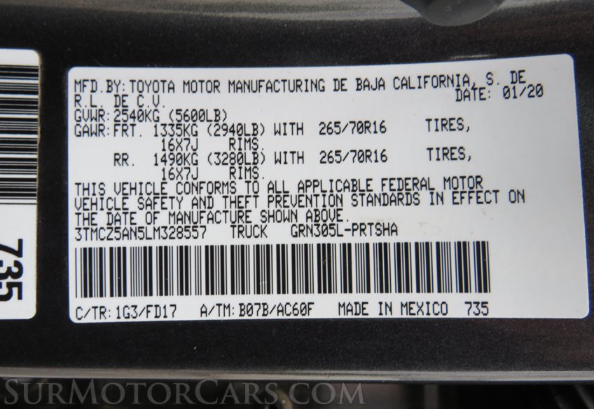 2020 Toyota Tacoma 4WD - Image 58