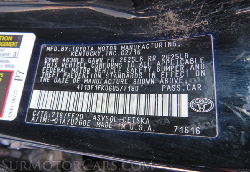 2016 Toyota Camry - Image 46