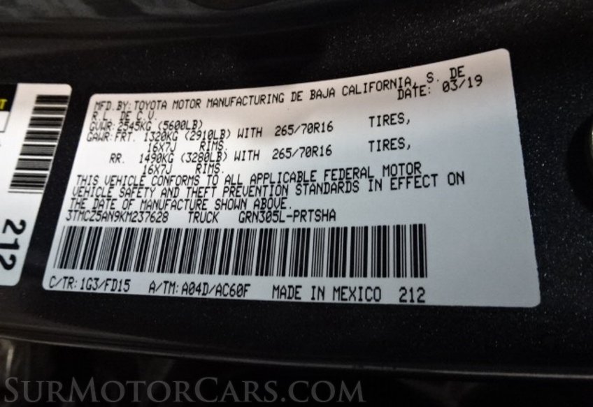 2019 Toyota Tacoma 4WD - Image 46