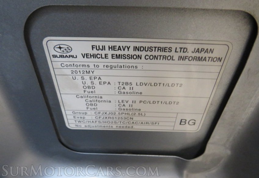 2012 Subaru Impreza Sedan WRX - Image 48