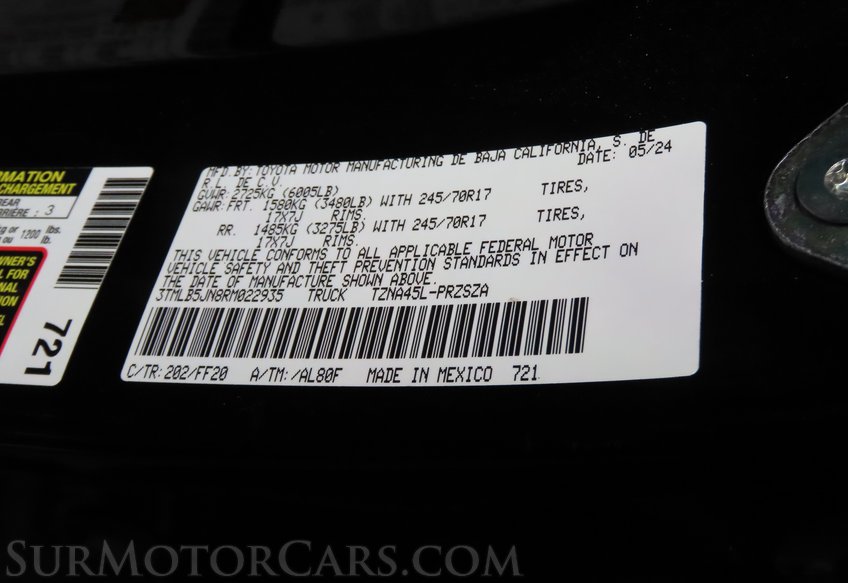 2024 Toyota Tacoma 4x4 SR5 - Image 51