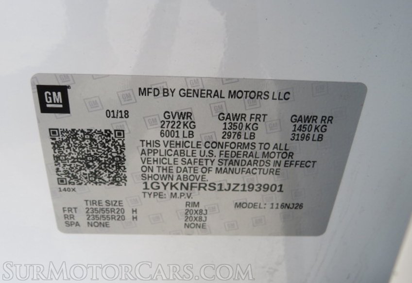 2018 Cadillac XT5 - Image 58