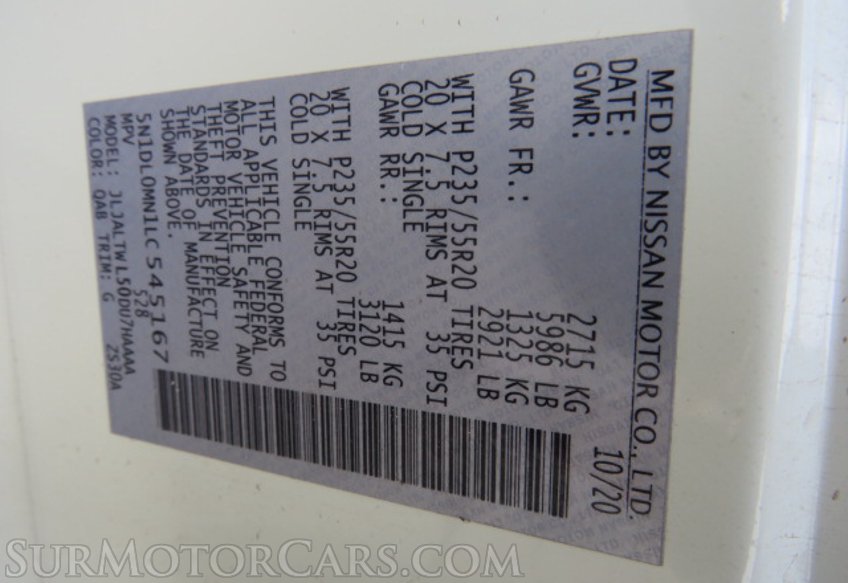 2020 Infiniti QX60 - Image 60