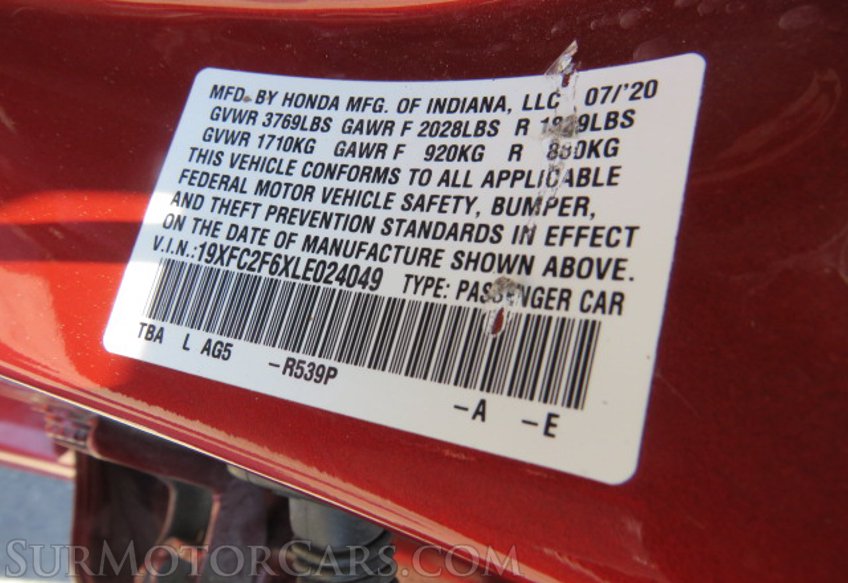 2020 Honda Civic Sedan - Image 46