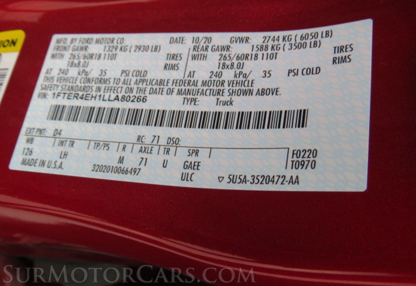 2020 Ford Ranger - Image 50