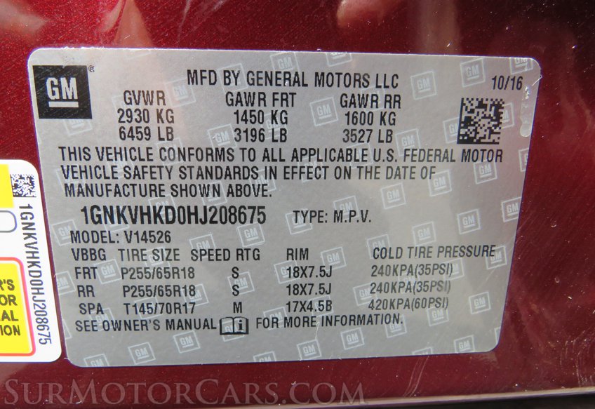 2017 Chevrolet Traverse - Image 52