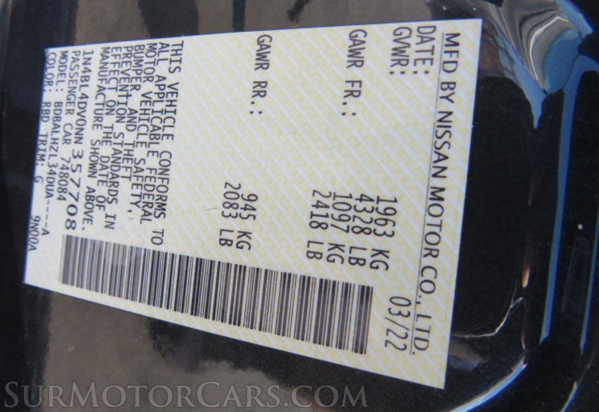 2022 Nissan Altima - Image 53