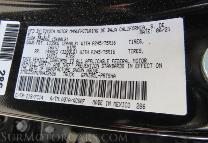 2021 Toyota Tacoma 4WD - Image 53