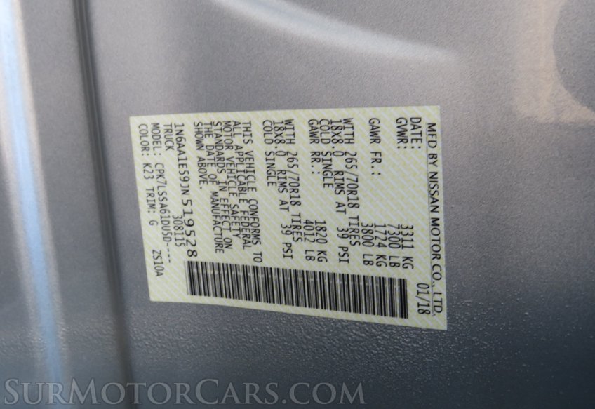 2018 Nissan Titan - Image 72