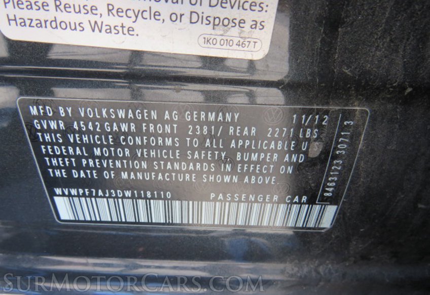 2013 Volkswagen Golf R - Image 55