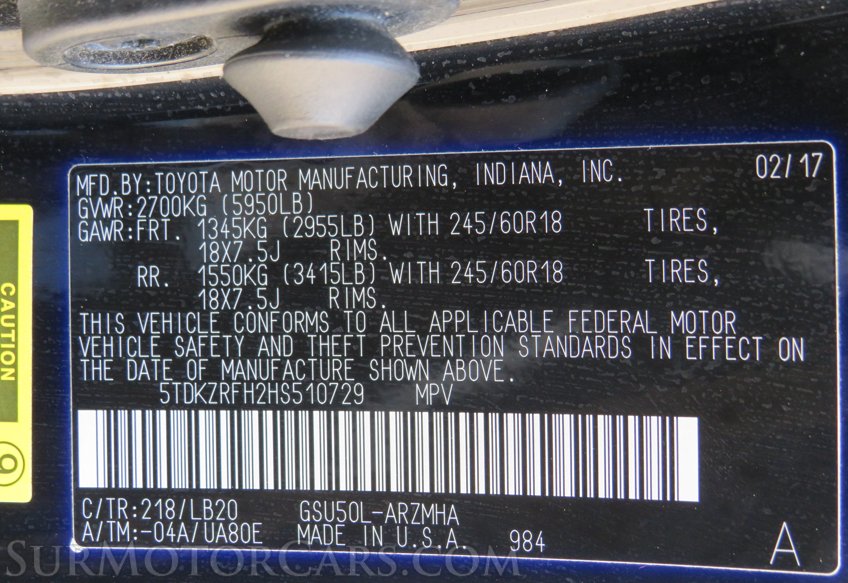 2017 Toyota Highlander - Image 55