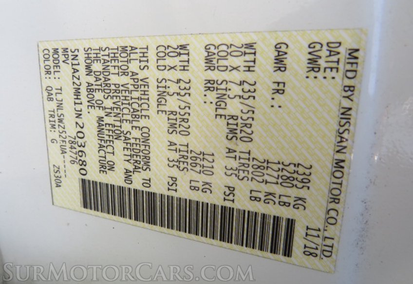 2018 Nissan Murano - Image 52