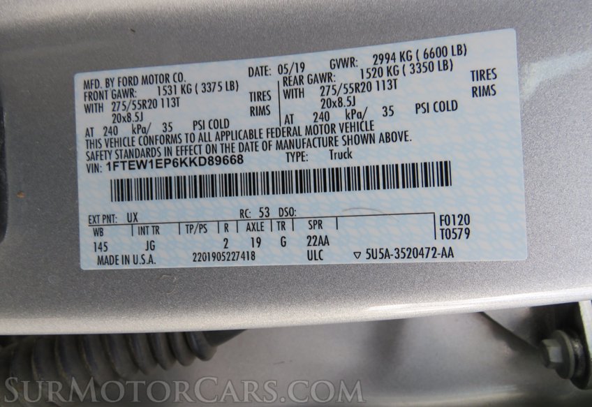 2019 Ford F-150 - Image 79