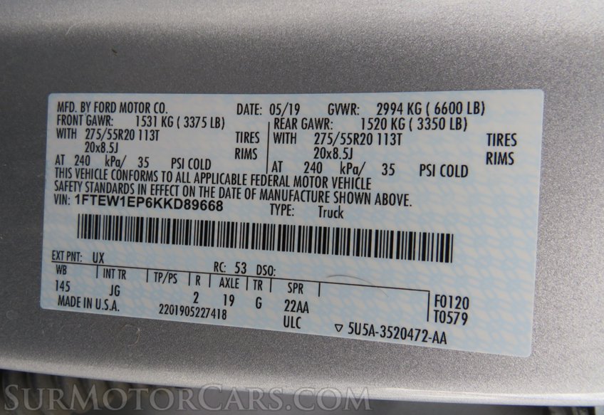 2019 Ford F-150 - Image 77