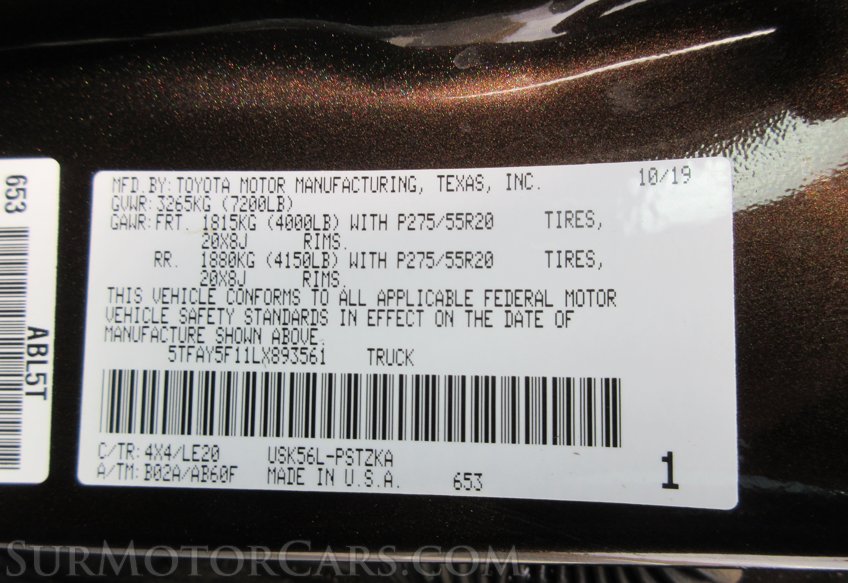 2020 Toyota Tundra - Image 89