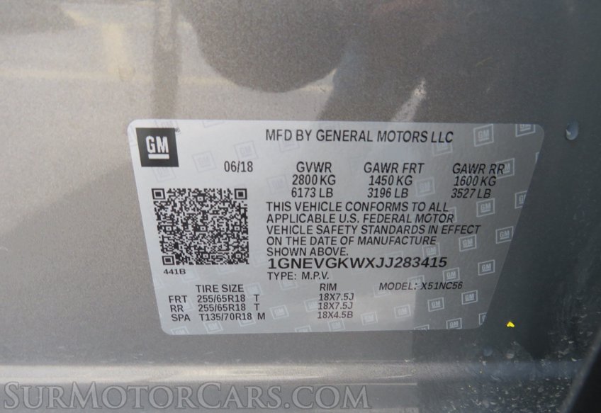2018 Chevrolet Traverse - Image 58