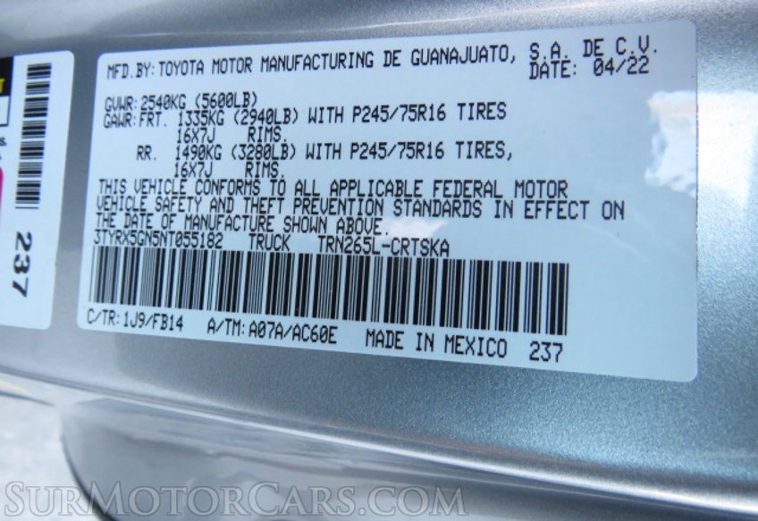 2022 Toyota Tacoma - Image 44