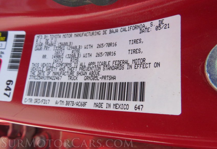 2021 Toyota Tacoma 4WD - Image 52