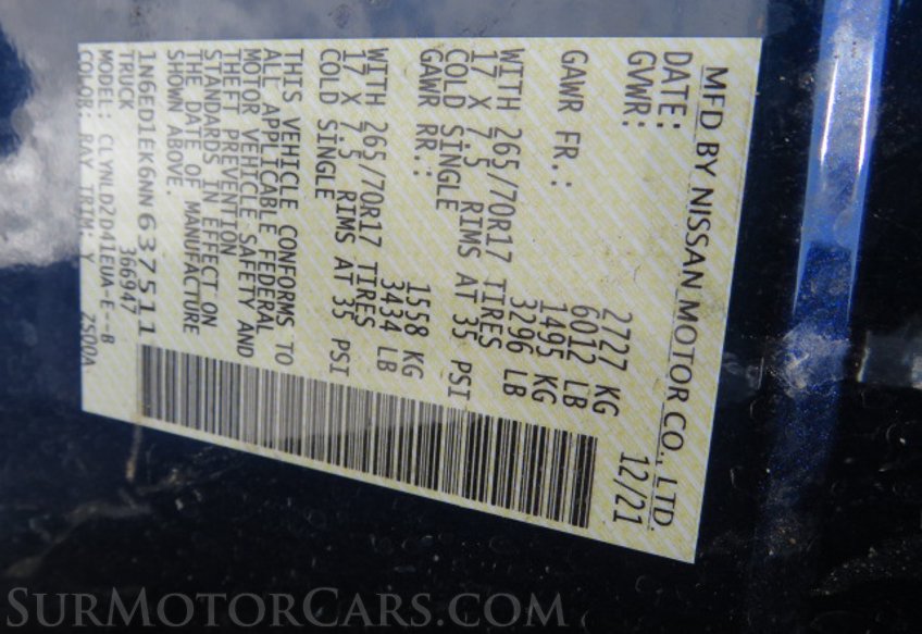 2022 Nissan Frontier - Image 53