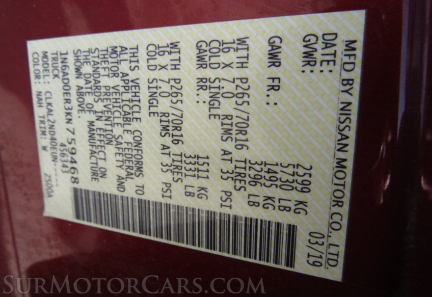 2019 Nissan Frontier - Image 45