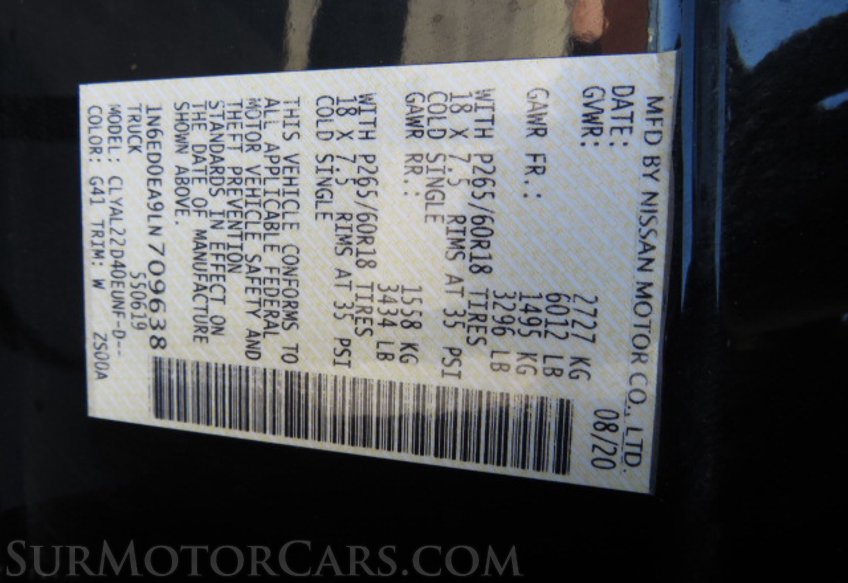 2020 Nissan Frontier - Image 48