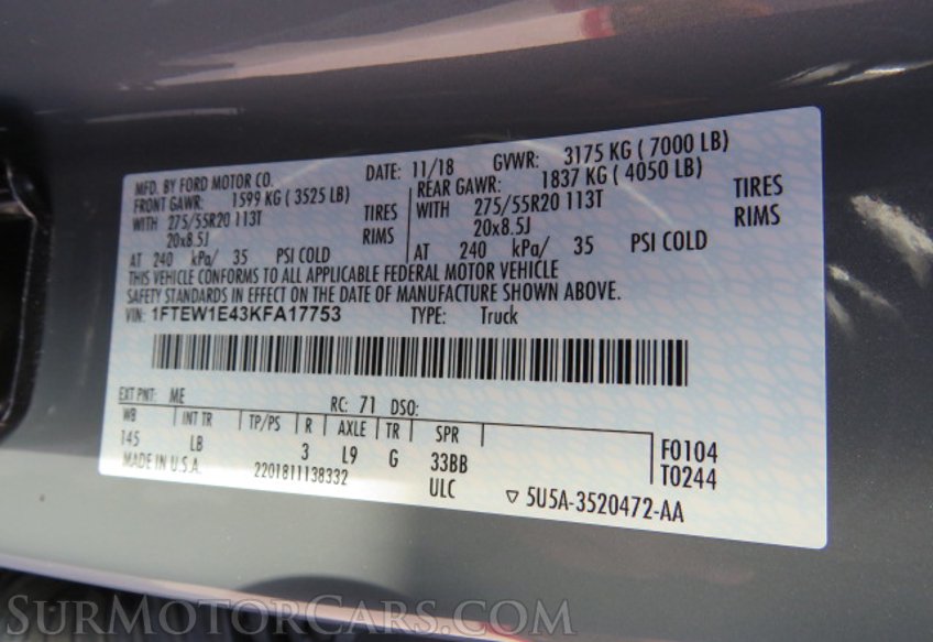 2019 Ford F-150 - Image 73