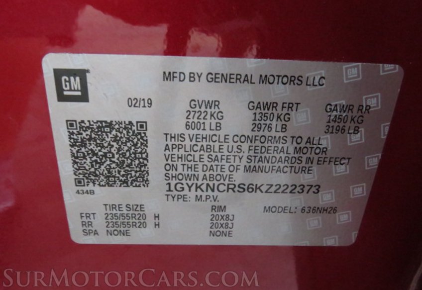 2019 Cadillac XT5 - Image 57