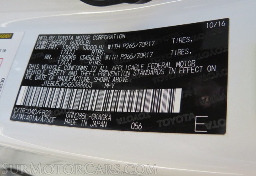 2016 Toyota 4Runner - Image 51