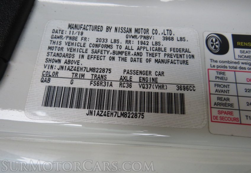 2020 Nissan 370Z Coupe - Image 37