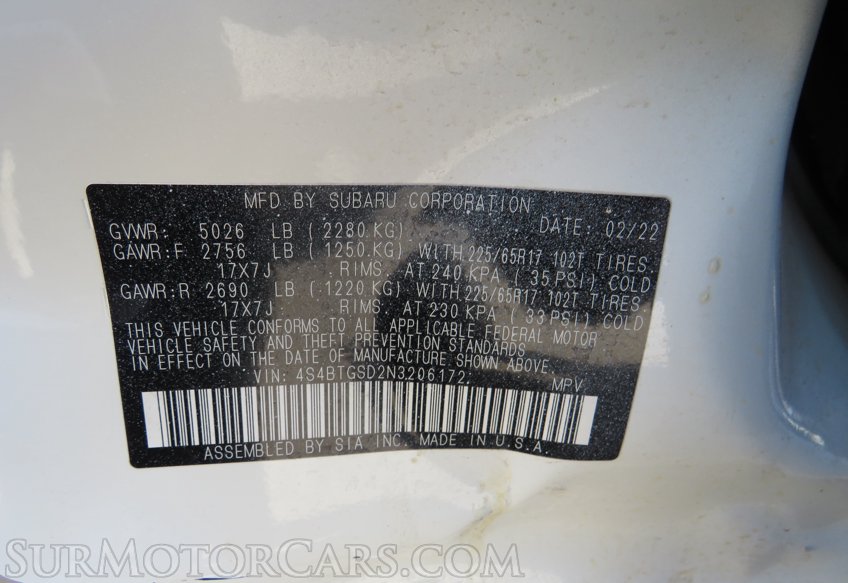 2022 Subaru Outback - Image 58