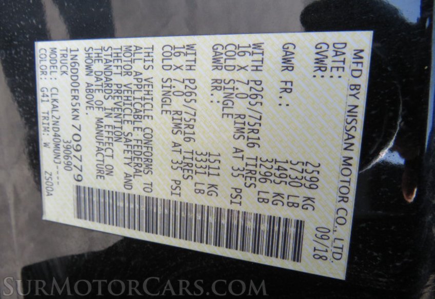 2019 Nissan Frontier - Image 48