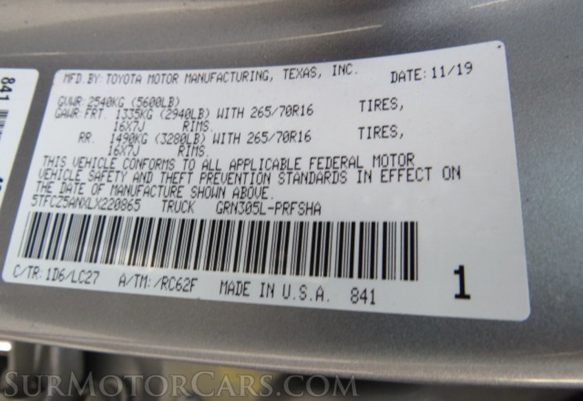 2020 Toyota Tacoma 4WD - Image 60