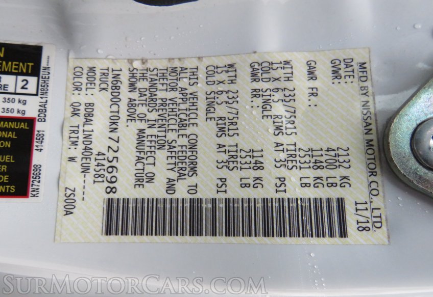 2019 Nissan Frontier - Image 43