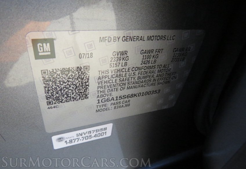 2019 Cadillac CTS-V Sedan - Image 54