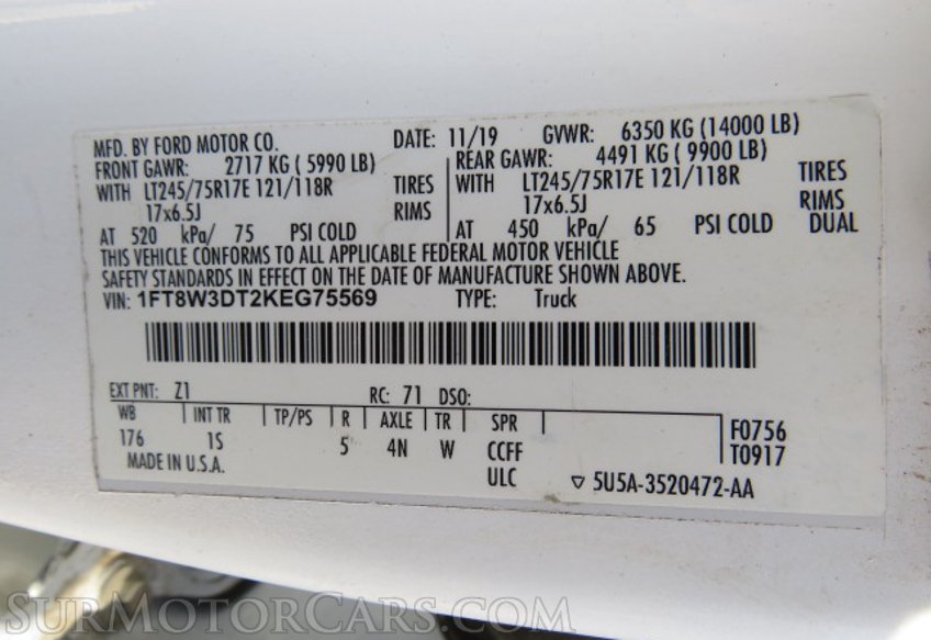 2019 Ford Super Duty F-350 DRW - Image 58