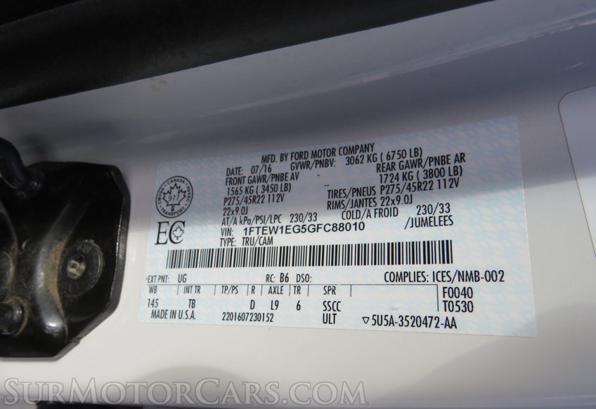 2016 Ford F-150 - Image 69