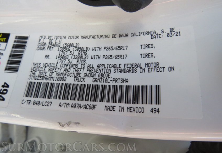 2021 Toyota Tacoma 4WD - Image 44